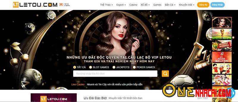 Letou - Sảnh casino online trực tuyến uy tín